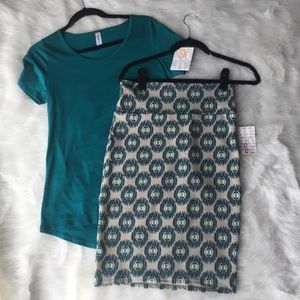 LuLaRoe Classic Tee & Cassie Skirt